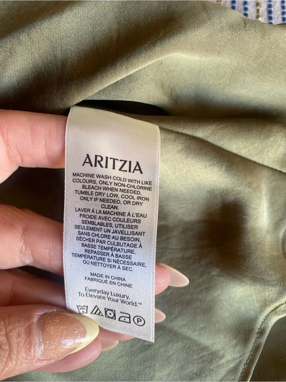 WILFRED SATIN MAXI DRESS OLIVE GREEN SLEEVELESS SZ 12 NWT - Picture 10 of 12